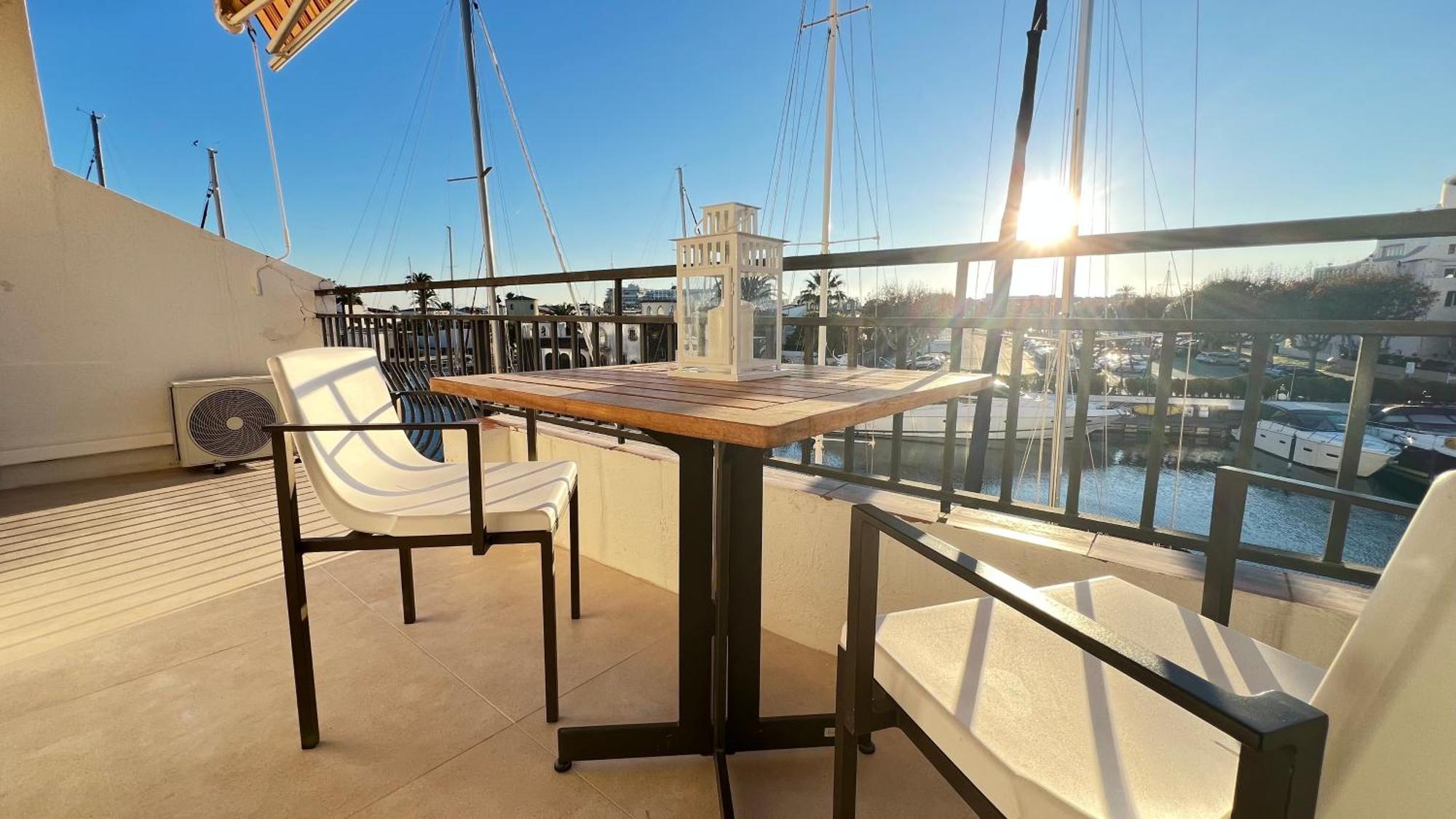 Estudio Frente Al Canal Con Terraza Empuriabrava Exterior foto